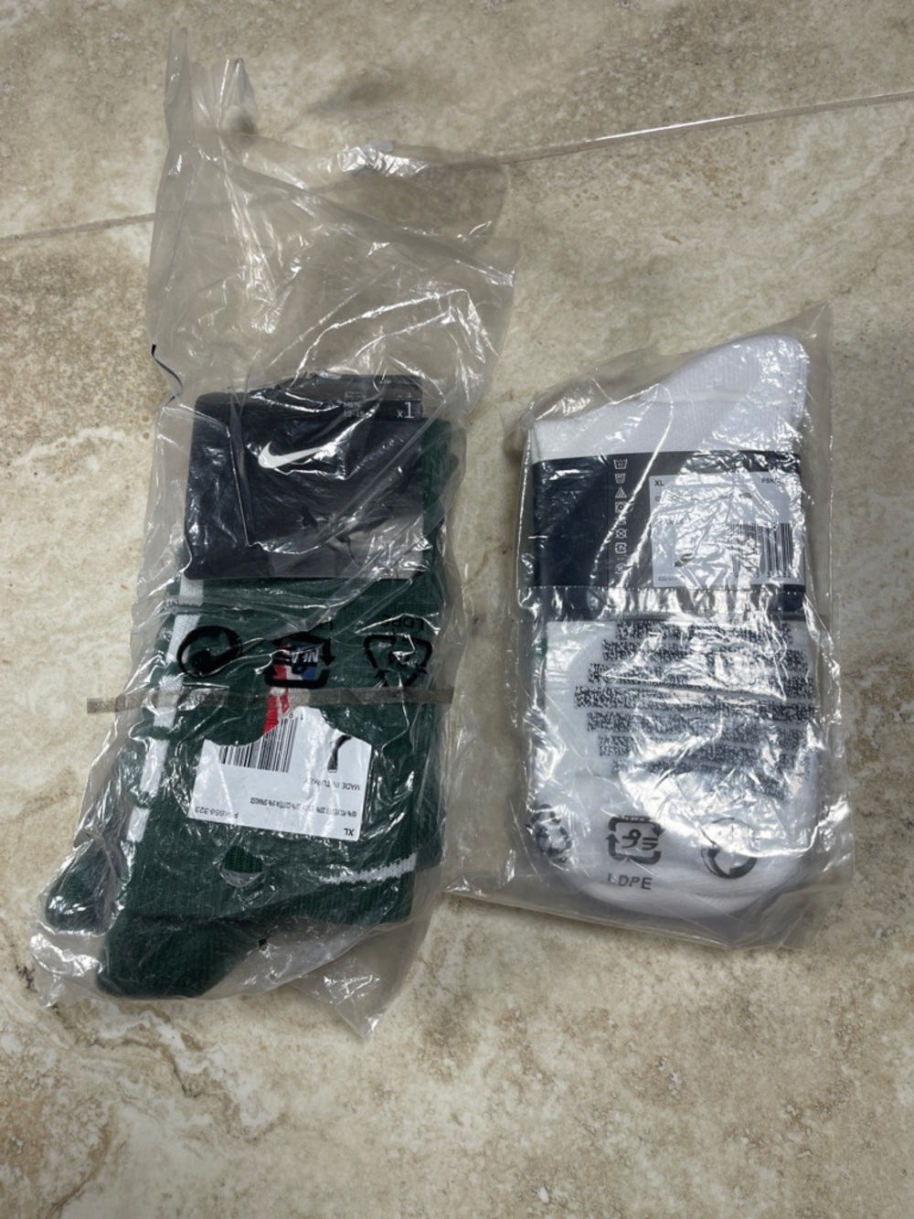 Nike Athletic Socks with NBA Logos on each XL Mens 12-15